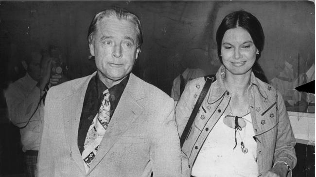 Junie Morosi with former deputy PM Jim Cairns, her boss and lover.