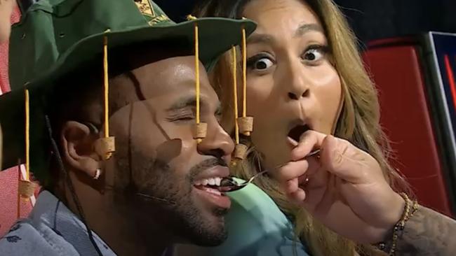 Jason Derulo squirmed through a blind Vegemite tasting on The Voice.