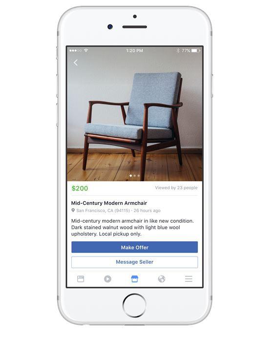 Facebook says it is still agile enough to innovate in areas like Marketplace. Picture: Supplied.