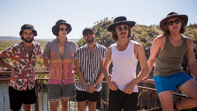 Lime Cordiale was at Nitmiluk Gorge. Picture: SUPPLIED