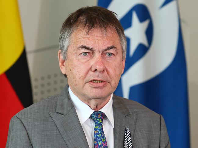 BRISBANE, AUSTRALIA - NewsWire Photos DECEMBER 13, 2022: Commissioner Walter Sofronoff during a press conference at the handing down of the DNA Inquiry report in Brisbane. Picture: NCA NewsWire/Tertius Pickard
