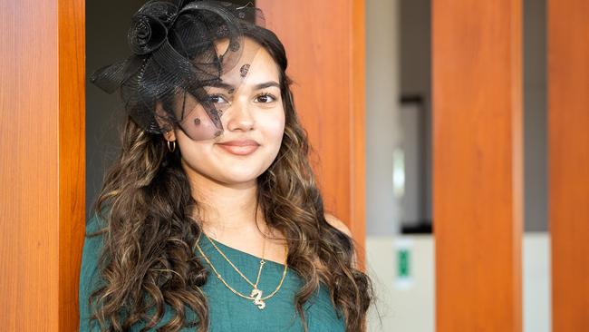 Cantik Harsalikhah at the 2023 Darwin Cup Carnival Ladies Day. Picture: Pema Tamang Pakhrin