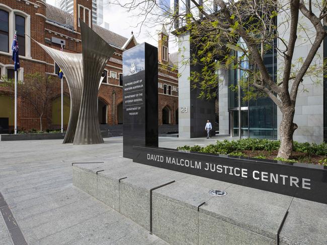 Pictures of the David Malcolm Justice Centre with the Perth Town Hall in Perth.Photo Ross Swanborough. 080920