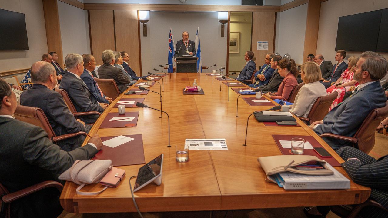 the Australia-Israel Allies Caucus formally relaunched on the day the news broke about nurses’ threatening to kill Israelis.