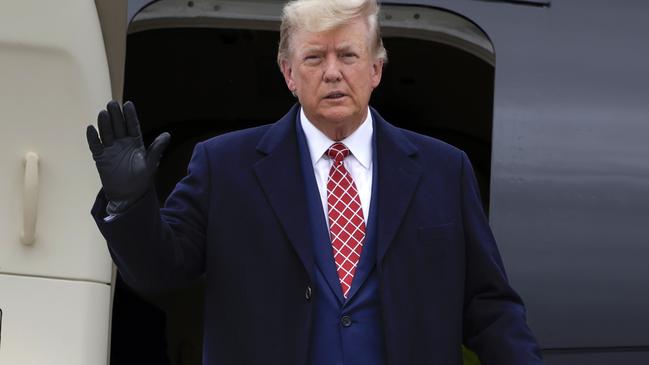 Donald Trump, pictured on May 1. He did not attend the trial in New York. Picture: Jeff J. Mitchell/Getty Images