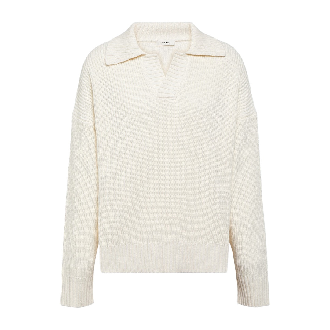 <p><strong>Commas rib-knit sweater</strong></p><p class="button-common"><a title="Shop now for $409" href="https://www.mytheresa.com/au/en/men/commas-ribbed-knit-sweater-white-p00835650" target="_blank" data-cta="Shop now for $409" data-editable="true">Shop now for $409</a></p>