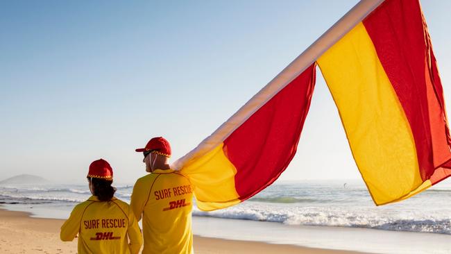 Surf Life Saving Queensland lifesavers on the Gold Coast.