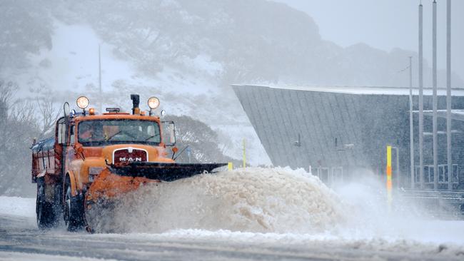 Heavy snow has blanketed the Alps for the first day of winter. Picture: Chris Hocking