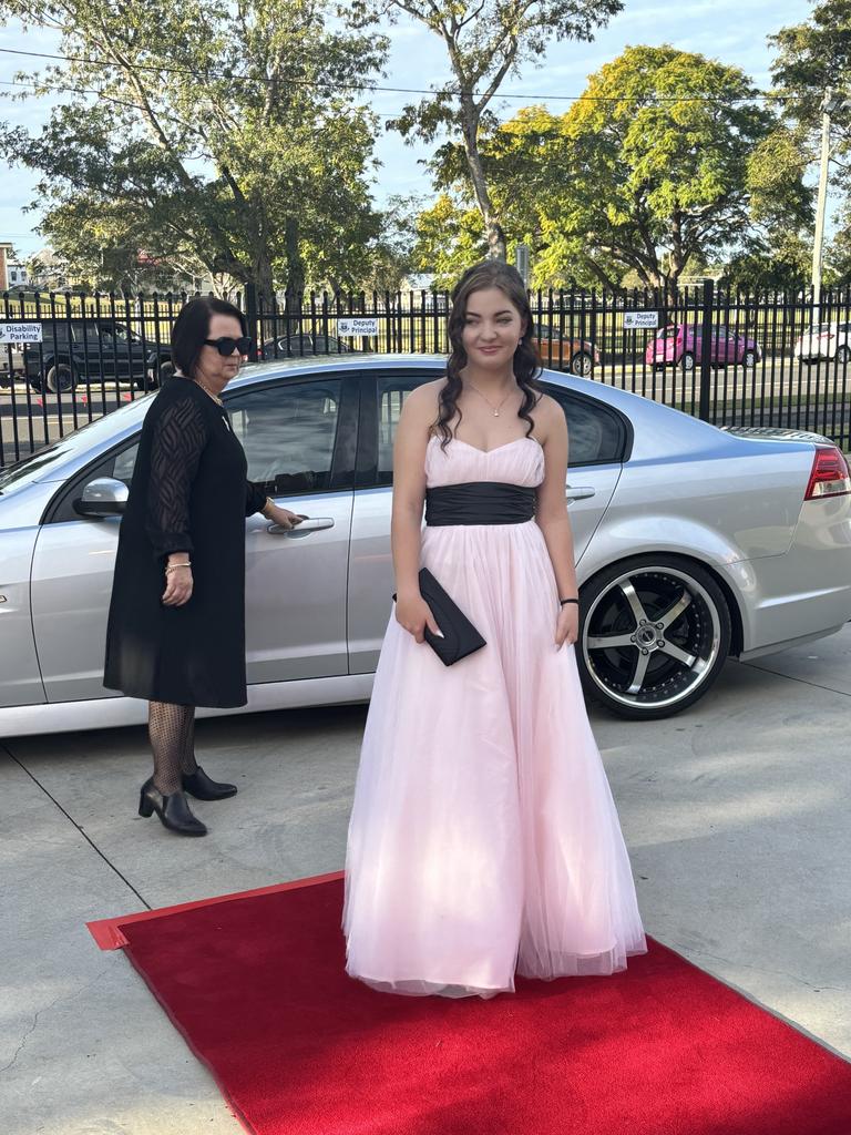 Chantelle Podetti arrives at the formal.