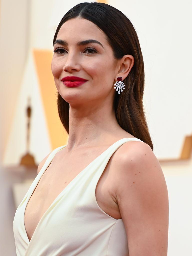 Model Lily Aldridge walks the red carpet at the 92nd Oscars at the Dolby Theatre in Hollywood. Picture: AFP