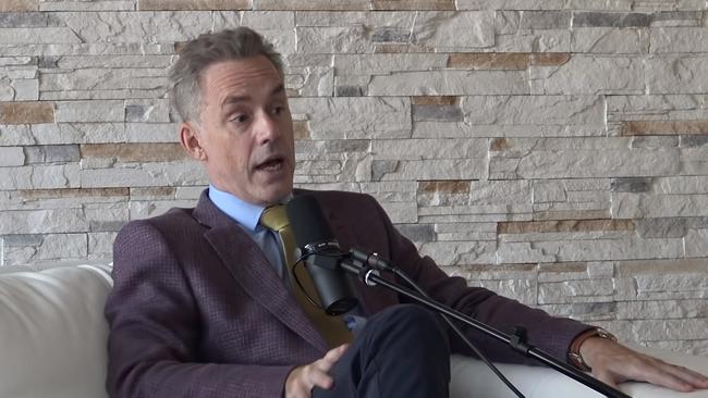 Jordan Peterson in an interview in June posted on his YouTube channel. Picture: Supplied