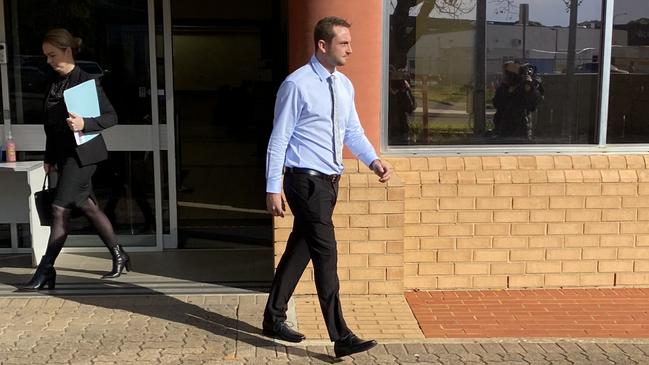 Jeff Kesterson Carter leaves the Elizabeth Magistrates Court in May. Picture: Brinley Duggan