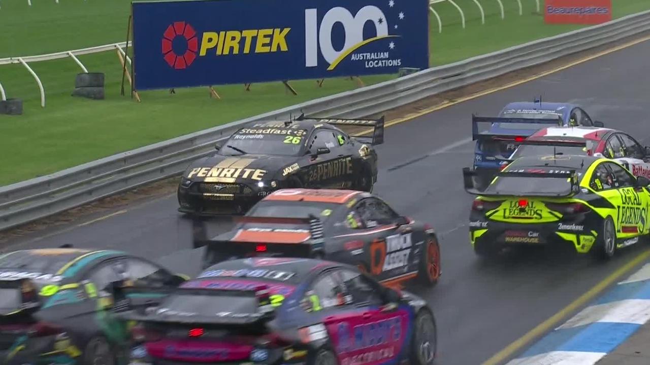 Drivers were spinning in circles in a wild day of Supercars racing.