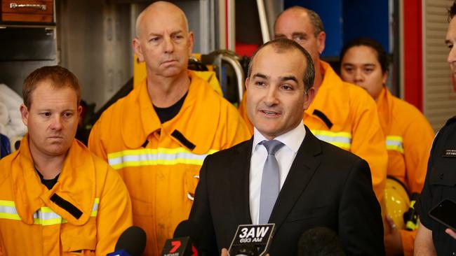 Emergency Services Minister James Merlino admits fire services have suffered from a “boys’ club” culture. Picture: Andrew Tauber