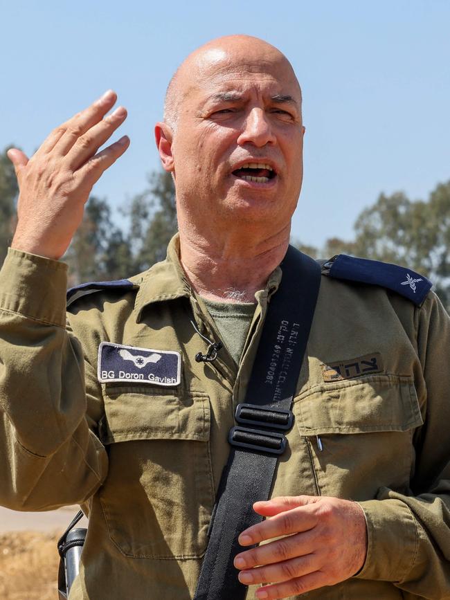 Israeli Defence Force reservist Brigadier General Doron Gavish. Picture: AFP