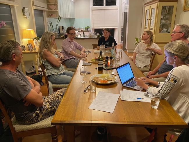 Voices of Mackellar hold a kitchen table conversation in someone's home. Picture: Supplied.