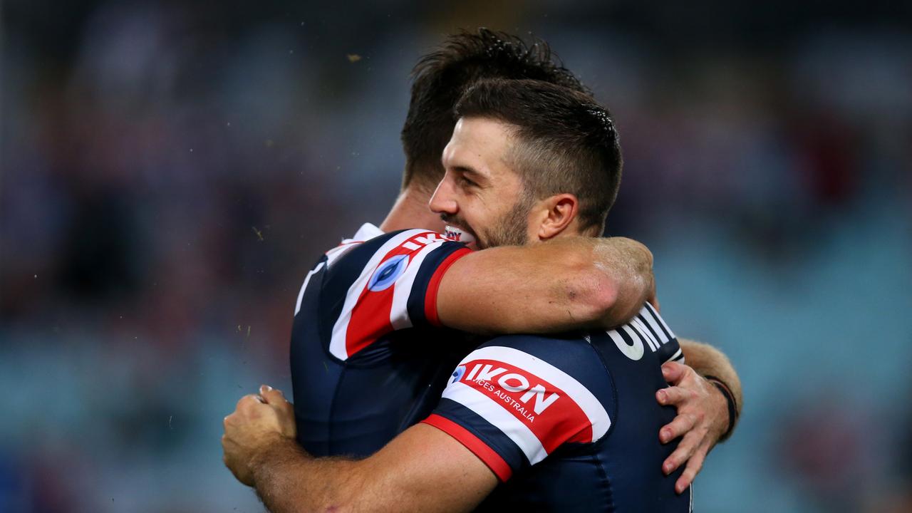 James Tedesco took home the three points in the Roosters loss to Canterbury. Picture: Getty