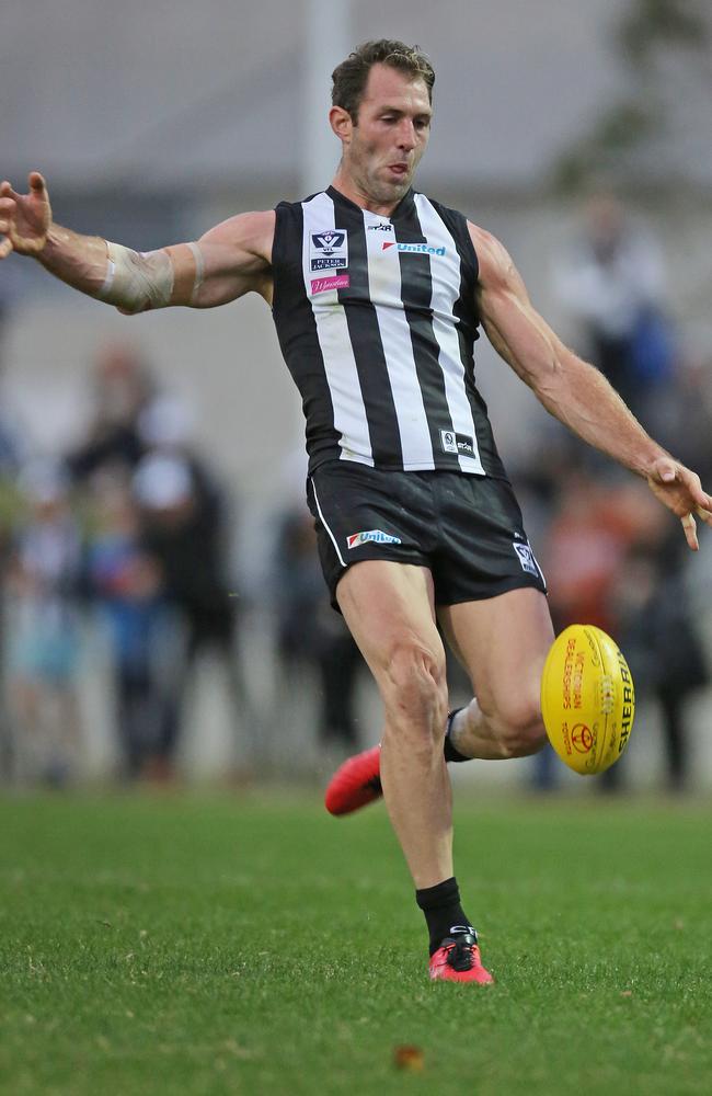 Travis Cloke kicked four goals in the VFL last Saturday. Picture: Nathan Dyer