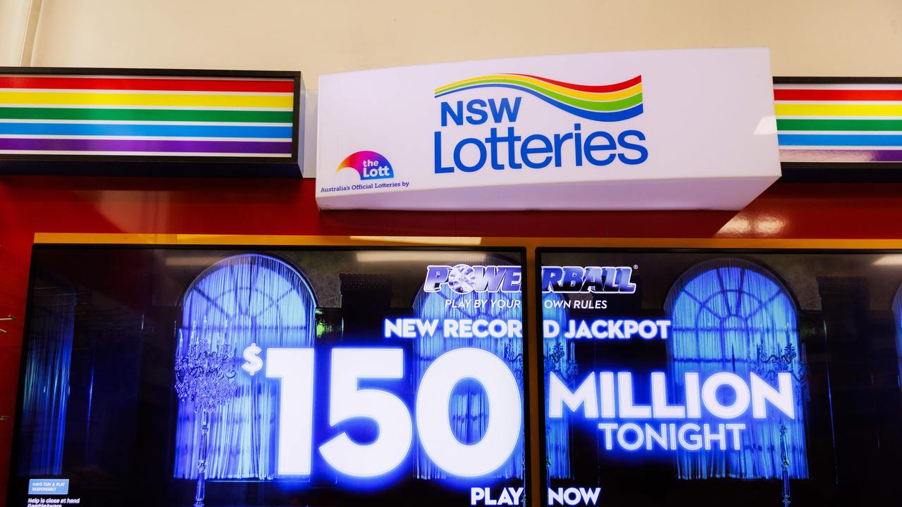 No entry won Thursday night’s $150m Powerball jackpot. Picture: NCA NewsWire / David Swift