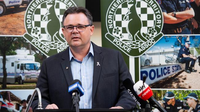 Northern Territory Police Association (NTPA) President Paul McCue. Picture: Che Chorley