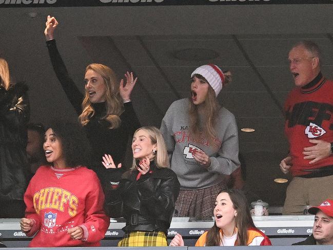 Swift has become a popular distraction at Kansas City Chiefs games. Picture: Getty