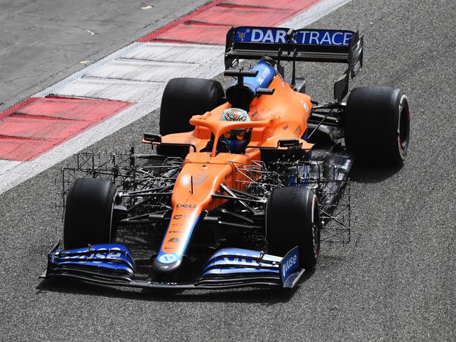 Daniel Ricciardo driving the MCL35M.