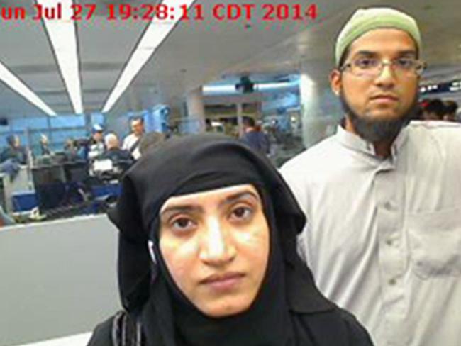 Tashfeen Malik, left, and Syed Farook.