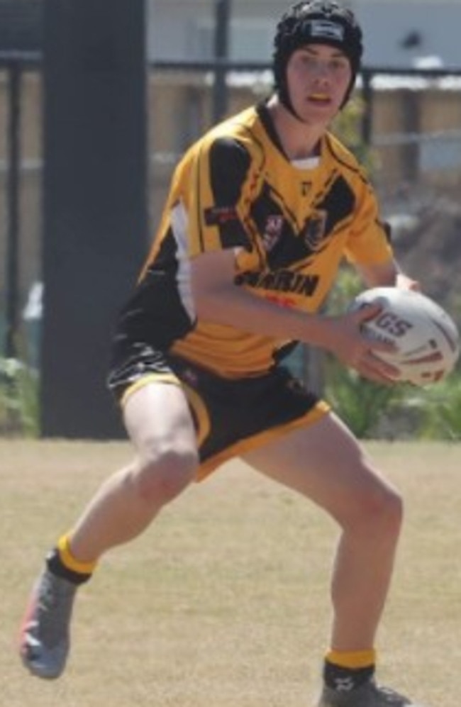 Lachlan Wilton was selected in the Sunshine Coast Falcons Under 16s Cyrill Connell training squad.