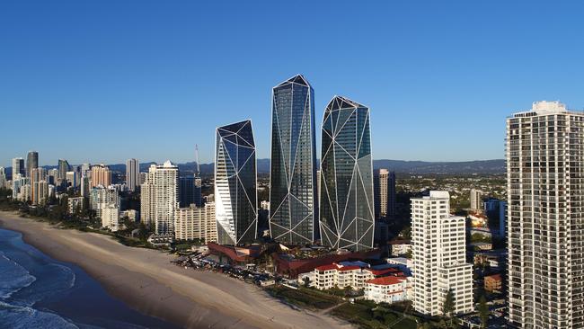 The cranes have gone and the finishing touches are being applied as Jewel nears its completion on the Gold Coast. Picture Glenn Hampson