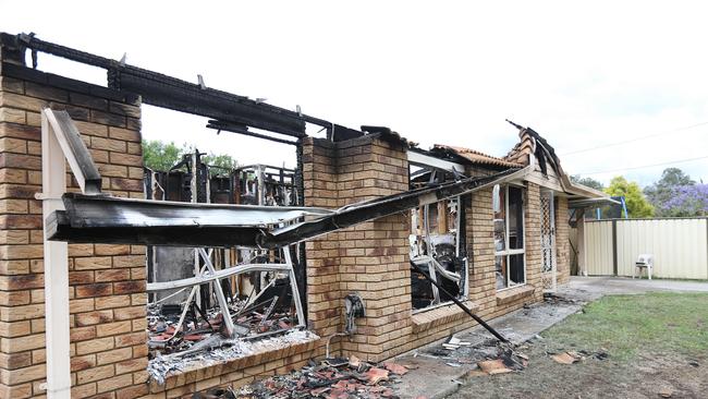 The house was fully gutted as a result of the inferno. Picture: Tara Croser.