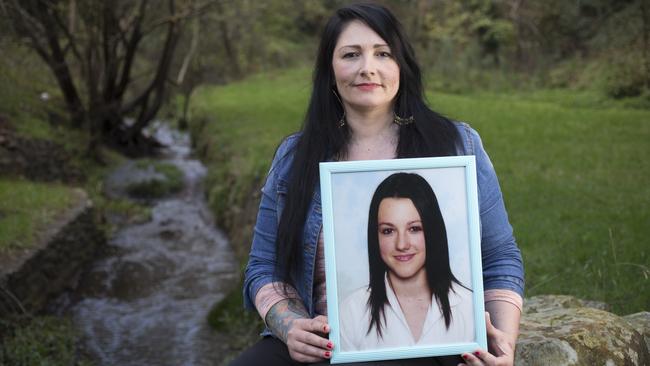 Sonya Ryan with a favourite photo of her daughter. Picture: Matt Turner