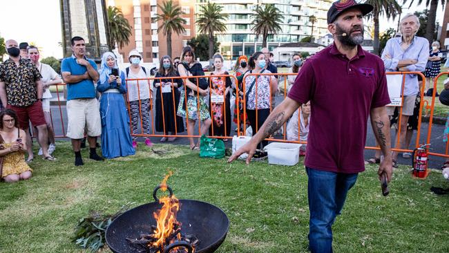 The event included a smoking ceremony and speeches. Picture: Getty Images