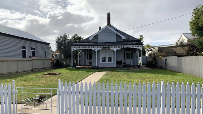 The recently renovated period home at 54 Macpherson St, Nhill, is listed for $349,000. The three-bedroom house occupies a 1011sq m block. Nhill is one of Victoria’s most resilient housing markets.