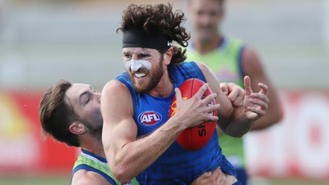 Marcus Bontempelli at Western Bulldogs pre-season training session. Wednesday, December 18, 2024. Picture:David Crosling