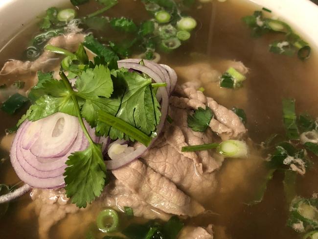 Beef pho is a customer favourite at Uyen Vietnamese Restaurant. Picture: Viv Dang