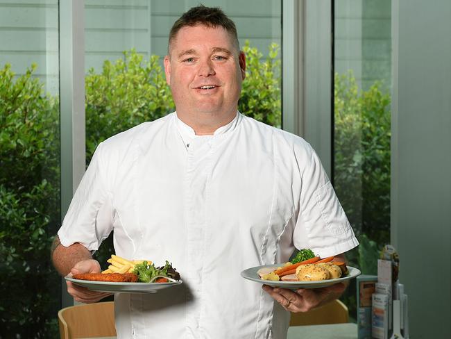 The Ville Resort-Casino executive chef, Nicholas Redsell pictured at Spin Cafe. Picture: Shae Beplate.