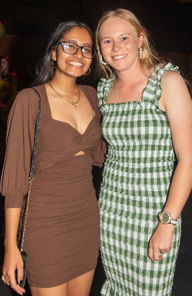 Kaitlin Philip and Hannah Bauman from Mackay Christian College at the 2022 30th year Mocktail event. Picture: Michaela Harlow
