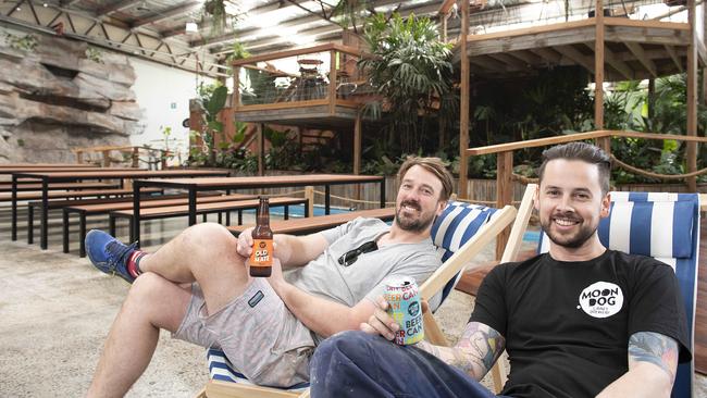 Founders Josh Uljans and Karl van Buuren ready to kick back and enjoy a cold one.