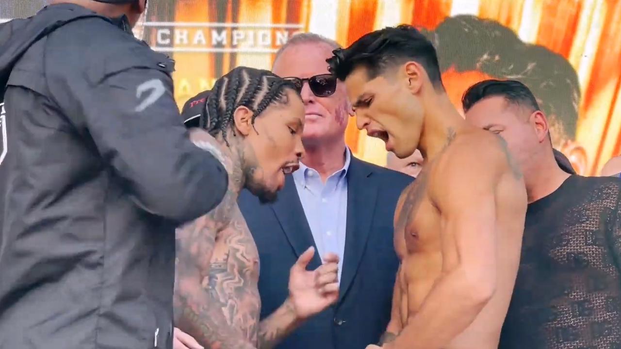 Gervonta Davis vs Ryan Garcia weigh in results video full card