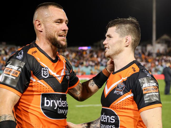 NRL 2024 RD03 WESTS TIGERS V CRONULLA-SUTHERLAND SHARKS - DAVID KLEMMER JOHN BATEMAN