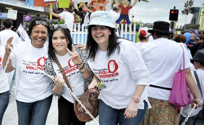 Meireta Elisaia, Christine Fernandez and Donna Ross. Picture: Dave Noonan and Nev Madsen