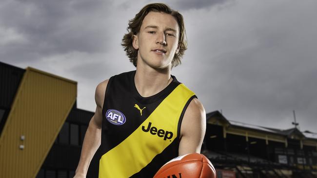 New AFL Richmond draftee Hugo Ralphsmith at Punt Rd Oval.  Picture: Tony Gough