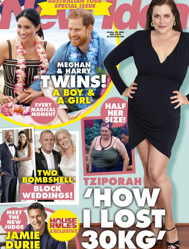 Tziporah Malkah shows off her weight loss for New Idea, which is available now. Picture: New Idea