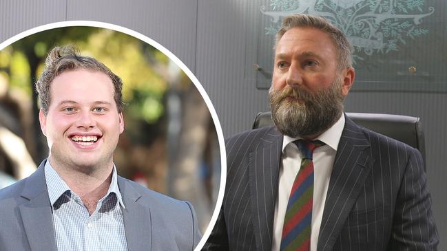 South Australian Employment Tribunal President Justice Steven Dolphin (right) has levelled a lashing at a CMI worker, represented by Salisbury Councillor Beau Brug (inset).