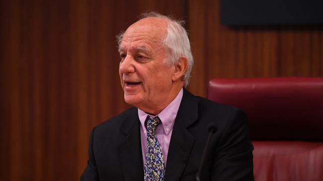 Commissioner Raymond Finkelstein is presiding over the Victorian royal commission into Crown. Picture: AAP