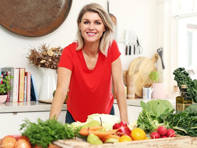 ‘It’s so easy to open the fridge every five minutes’. Former MasterChef contestant and Sydney Swans’ club chef Courtney Roulston. Picture: Tim Hunter.