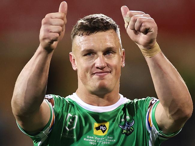 Jack Wighton is the key for the Raiders. Picture: Cameron Spencer/Getty Images