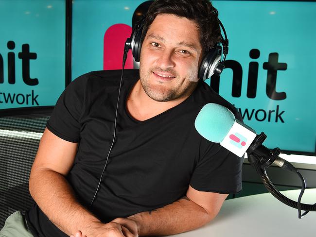 Brendan Fevola at FOX FM. Picture: Josie Hayden