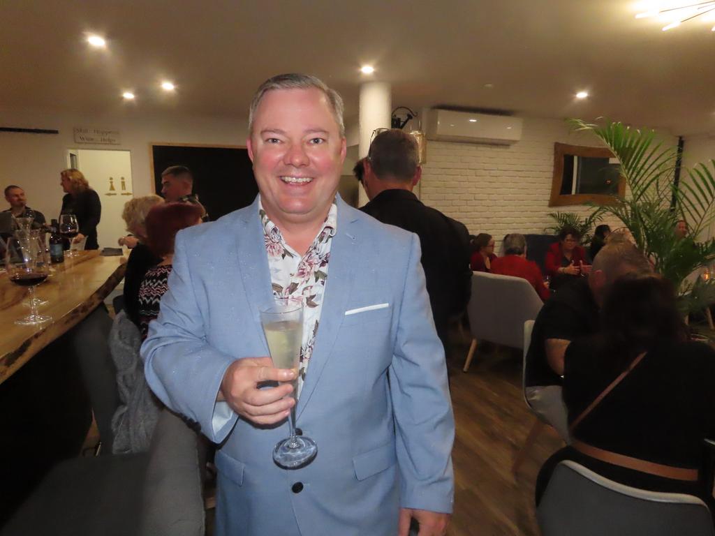 Tim Wessling at the opening of Tannins at Torquay.