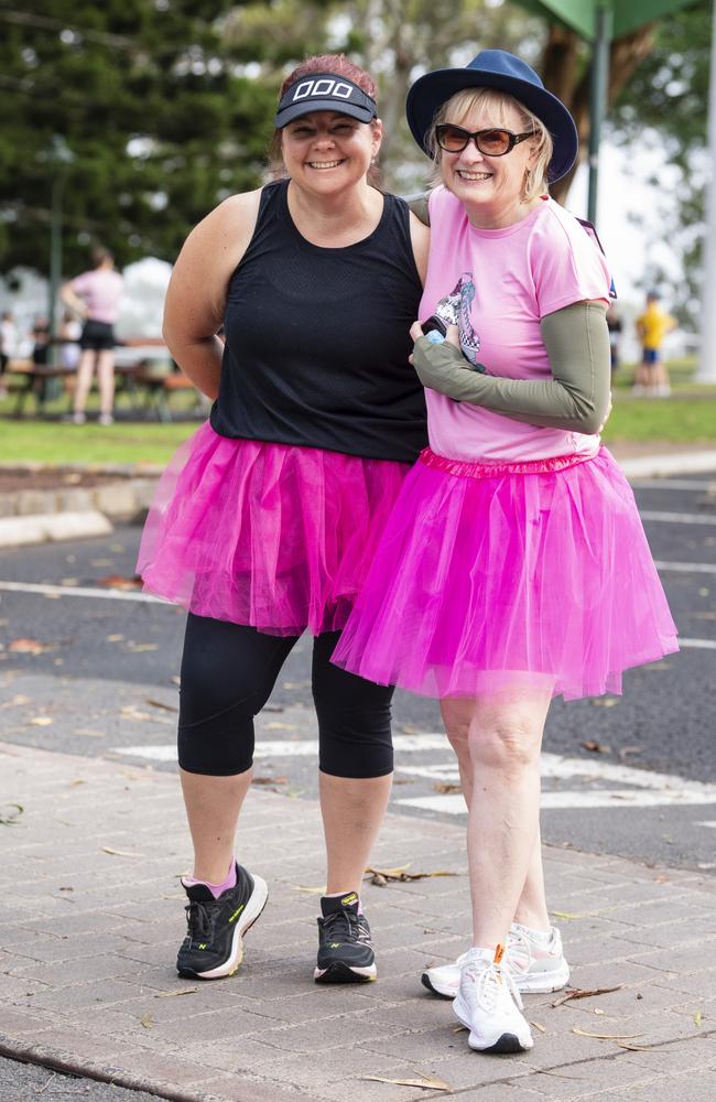 Lenice Jahnke (left) and Wendy Horne of team Fernwood at Peak2Park, Sunday, March 3, 2024. Picture: Kevin Farmer